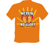 Camiseta laranja sem dor sem glória
