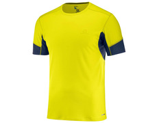 Salomon Agile SS Tee Amarelo / Camiseta Marinha