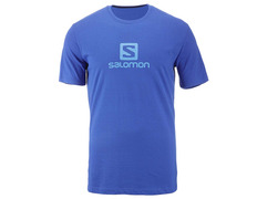 Camiseta Salomon Algodão Logo SS Camiseta Azul