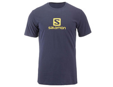 Camiseta Salomon Algodão Logo SS Tee Marino
