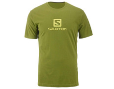 Camiseta Salomon Algodão Logo SS Tee Verde