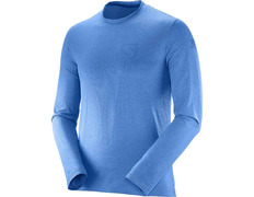 Camiseta azul Salomon Pulse LS Tee