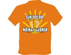 Sem dor, sem Glory Orange T-Shirt