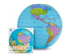 Balão inflável Bolamundo em espanhol (40 cm)