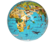Balão inflável dos animais do mundo em espanhol (30 cm)