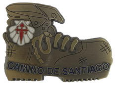 Placa magnética Bota Camino de Santiago