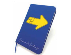 Caderno de setas amarelas do Caminho de Santiago
