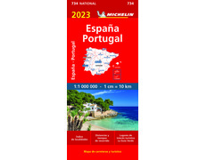 Mapa Michelin Espanha - Portugal 2023