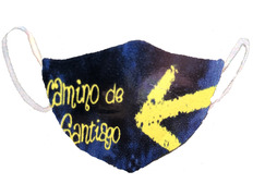 Máscara lavável aprovada Flecha Camino de Santiago