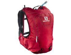 Conjunto de mochila vermelha Salomon Skin Pro 15