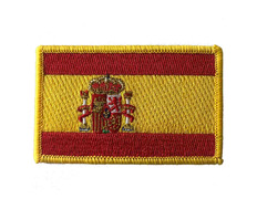 Grande emblema bordado da bandeira da Espanha