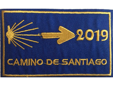 Patch bordado Camino de Santiago 2019