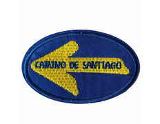 Patch bordado Arrow Camino de Santiago oval