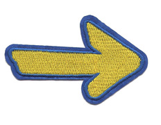 Patch bordado de seta pequena