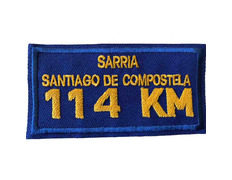 Patch bordado Sarria-Santiago 114 KM