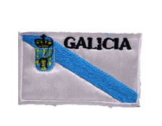 Patch bordado da bandeira da Galiza