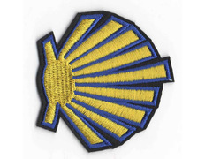 Patch bordado vieira pequena Camino de Santiago