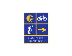 Adesivo 4 Símbolos Camino de Santiago 6x7,5