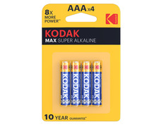 Pilhas alcalinas Kodak MAX AAA LR03