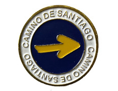 Arrow Pin Camino de Santiago redondo Metal