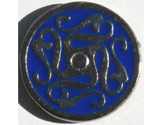 Pino de labirinto de metal azul celta