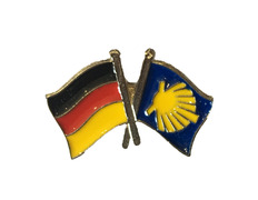 Metal Pin Flag Germany Camino Santiago