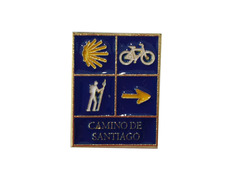 Pilgrim, Bike, Star e Arrow Pin Camino de Santiago