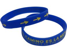 Pulseira de silicone O Caminho é o objetivo Espanhol-Inglês