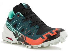 Tênis de corrida Salomon Speedcross 6 GTX W Preto/Verde/Vermelho