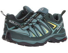 Sapatos Salomon X Ultra 3 Wide GTX W Verde / Preto / Amarelo