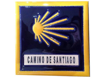 Ladrilho cerâmico Estrella e Camino de Santiago com borda 11x11