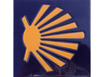 Ladrilho cerâmico em estrela rústica 11x11 cm