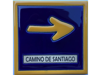 Ladrilho cerâmico seta Camino c / filo 11x11