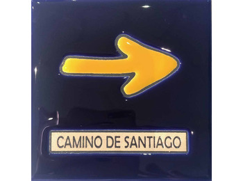 Ladrilho cerâmico Flecha Camino de Santiago 11x11 cm