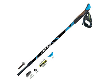 Par de bastões Fizan Nordic Walking Speed  Azul