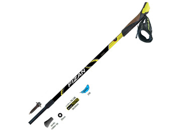 Par de bastões Fizan Nordic Walking Speed  Verde