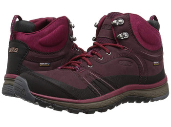 Botas MID WTPF de couro Keen Terradora roxa