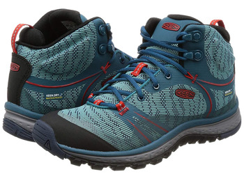 Botas Keen Terradora Mid WTPF W Turquesa / Vermelha