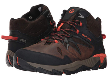 Botas Merrell All Out Blaze 2 Mid GTX Marrom / Preto / Laranja