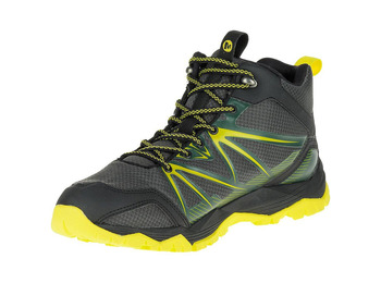Bota Merrell Capra Rise Mid WTPF Verde / Amarelo / Preto