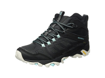 Bota Merrell Moab FST Mid GTX W preta / turquesa