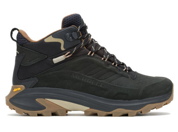 Bota Merrell Moab Speed 2 LTR Mid WP Preta/Azeitona
