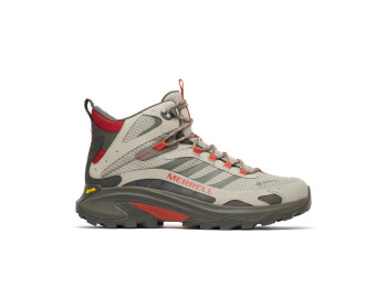 Bota Merrell Moab Speed 2 Mid GTX Pedra/Rojo