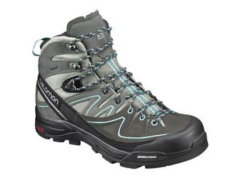 Bota Salomon X Alp Mid LTR GTX W antracite / turquesa / preta