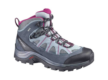 Bota Salomon Authentic GTX W cinza / preto / fúcsia