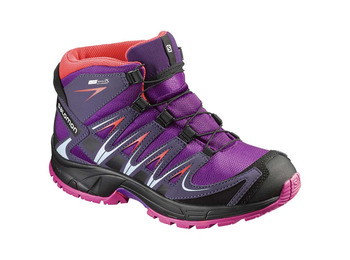 Bota Salomon XA PRO 3D MID CSWP K Roxo / Preto / Salmão