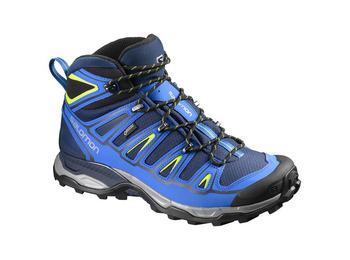 Bota Salomon X Ultra Mid 2 GTX Navy / Blue / Lime