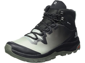 Bota Salomon Vaya Mid GTX W cinza esverdeado / preto