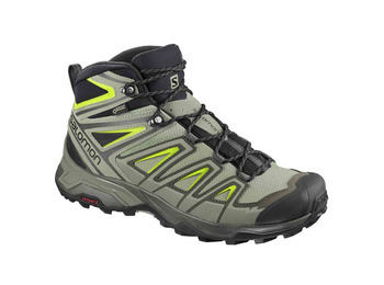 Bota Salomon X Ultra 3 Mid GTX Bege / Verde
