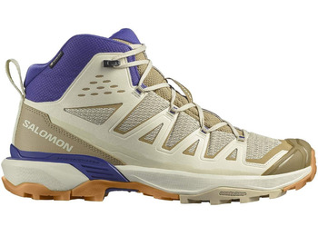 Bota Salomon X Ultra 360 Edge Mid GTX branco/bege/roxo